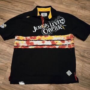 Akademiks Black and Red Polo Shirt